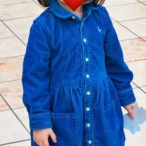 POLO Ralph Lauren Corduroy Buttondown Kids Shirtdress